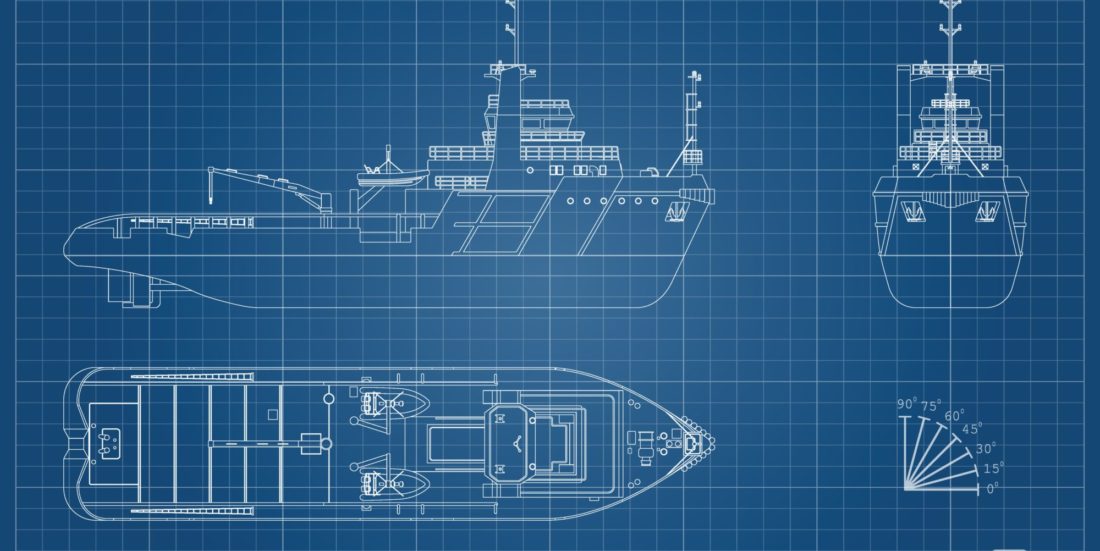 båt blueprint