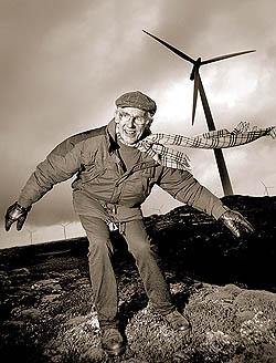 Jørgen Løvseth (70) slåst både for og mot vindmøller. Foto: Rune Petter Ness