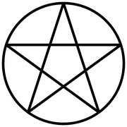 Pentagrammet er et mye brukt symbol innen Wicca-retningen.