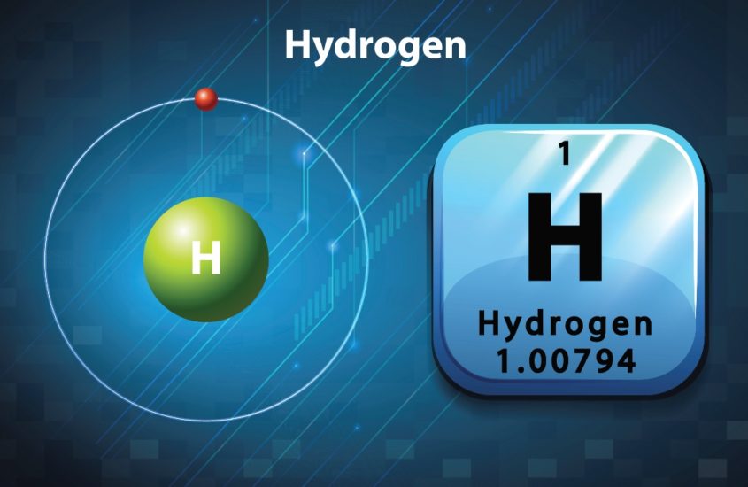 Illustrasjo av Hydrogen-atom