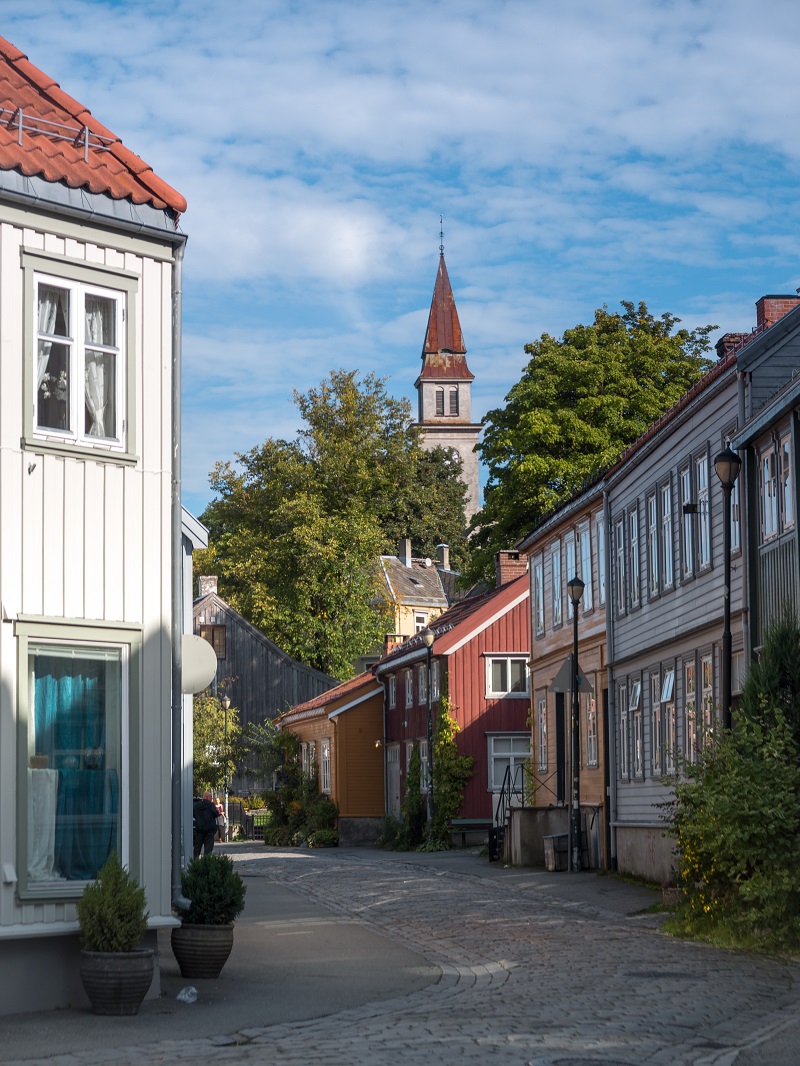 Kvikkleireskred Bildet viser Bakklandet i Trondheim.