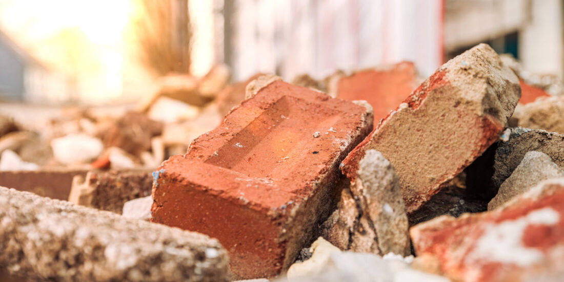 Gammel murstein er et godt gjenbruksmateriale