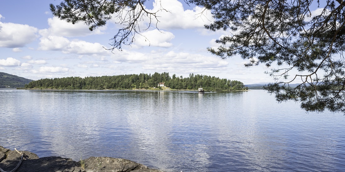 22. juli. Bildet viser Utøya.