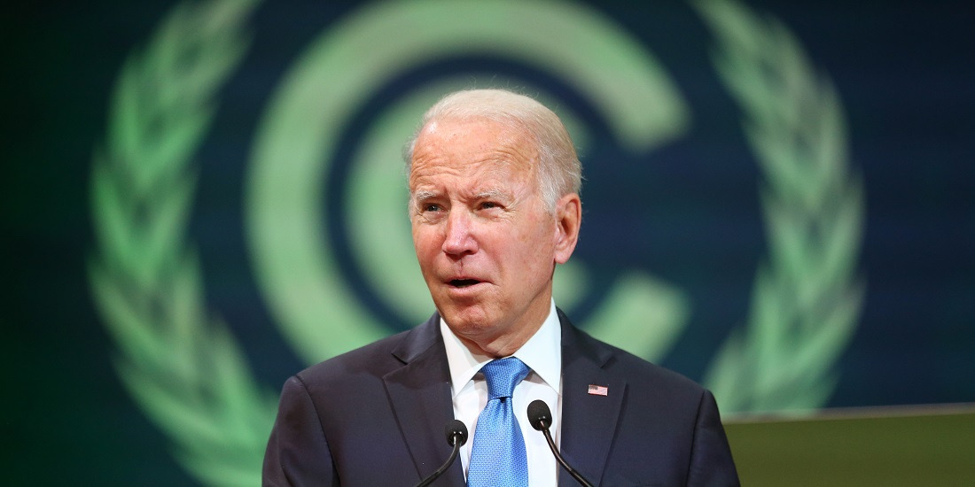 Klimatiltak. Bildet viser president Joe Biden.