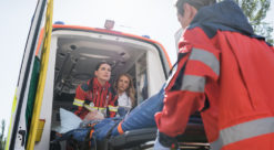 Hjarteinfarkt hjerteinfarkt: Pasient og ambulanse
