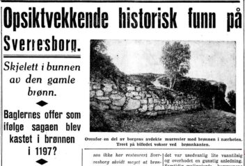 Sverresborg. Bildet er en faksimile fra Adresseavisen i 1938.