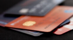 Boligrente: bildet viser kredittkort
