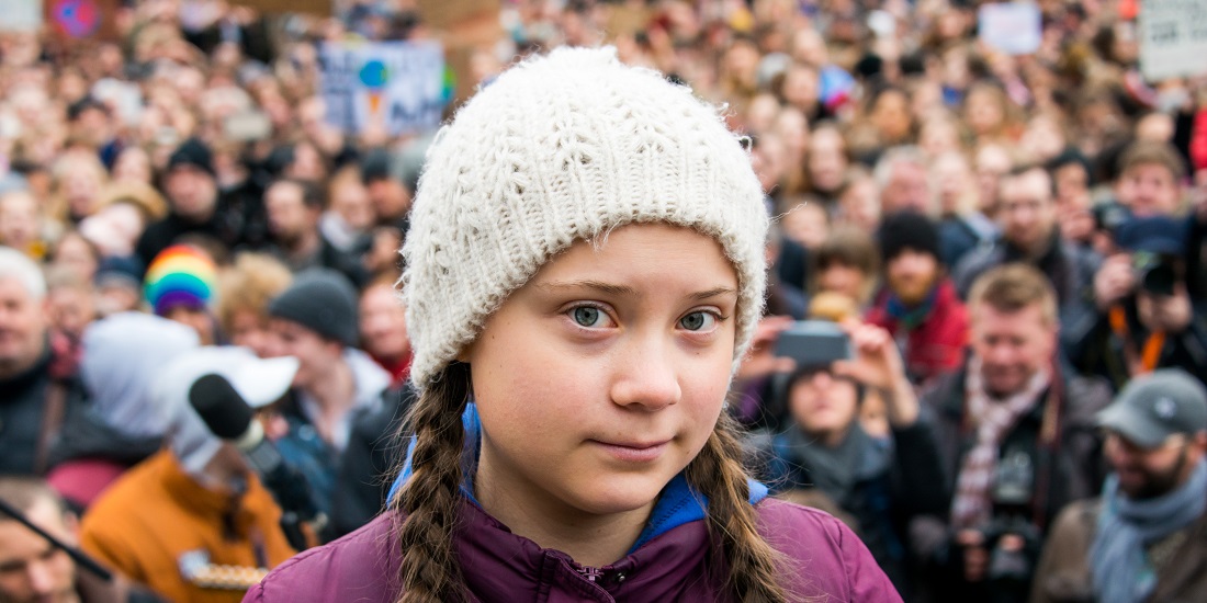 Thunberg. BIldet viser Greta Thunberg.