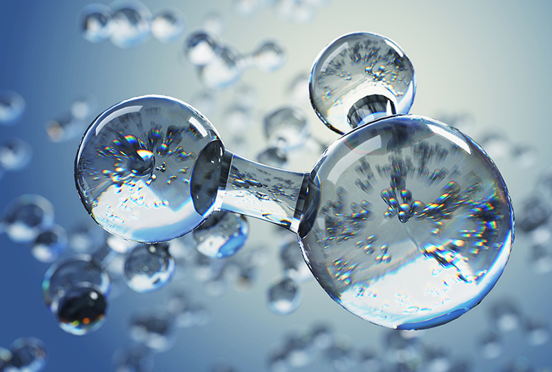 Illustrasjon av H2o-molekyl