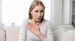 Panikkangst: Bilde viser en person med angst.