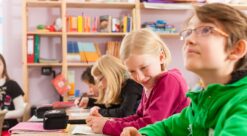 Læringspotensial. Bildet viser elever i et klasserom.