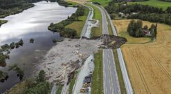Kvikkleireskred ved Nesvatnet i Levanger