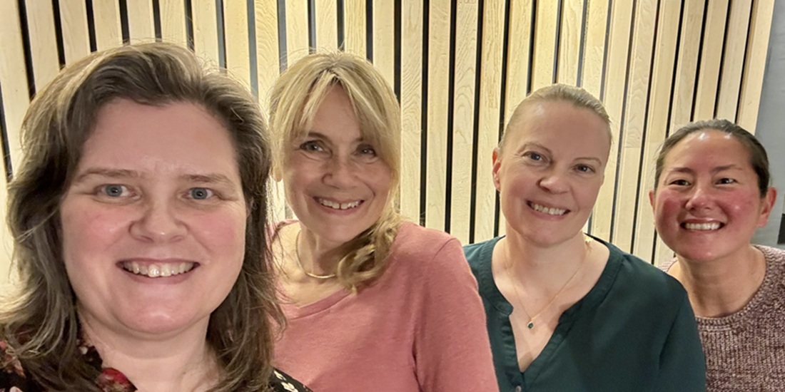 Schizofreni. Bildet vier Linda Stigen, Elisabeth Haug, Ingvild Haugen og Pia Johnsen.