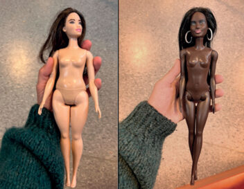Bilde av to ulike Barbie-dukker