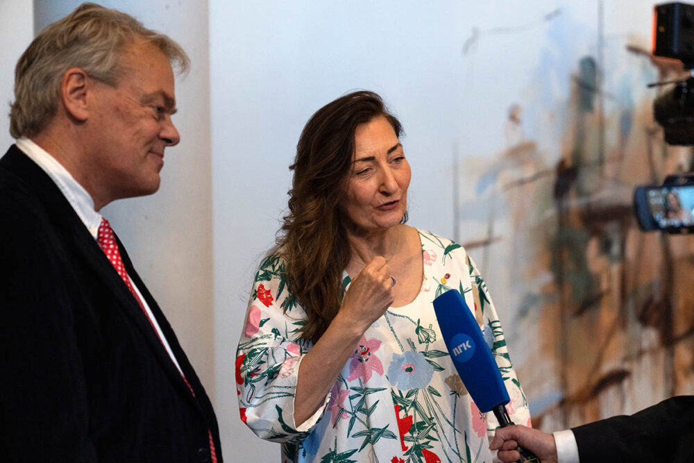 Bildet viser Edvard og May-Britt Moser. 