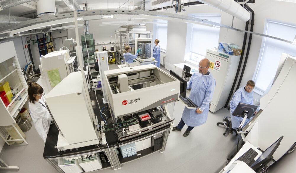 Bildet viser et laboratorium hos Sintef.