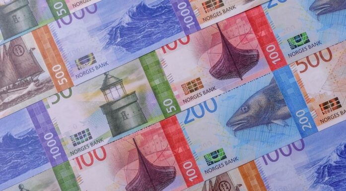 Innteksmobilitet. Bildet viser norske pengesedler.