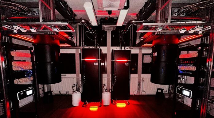 Kvantedatamaskiner. Bildet viser lavtemperaturlaboratoriet for kvanteforskning ved Niels Bohr-instituttet.