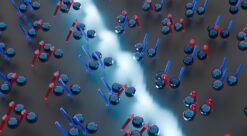 Antiferroelektrisitet. Illustrasjonen skal vise egenskaper ved det nye materialet.