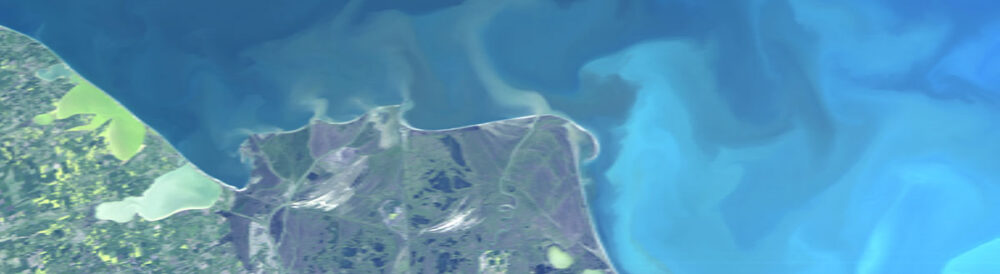 Satellittbilde fra område utenfor kysten av Romania. Foto.