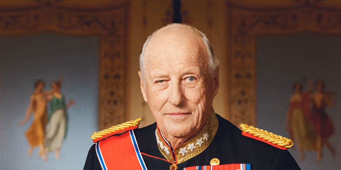 Portrett av kong Harald.